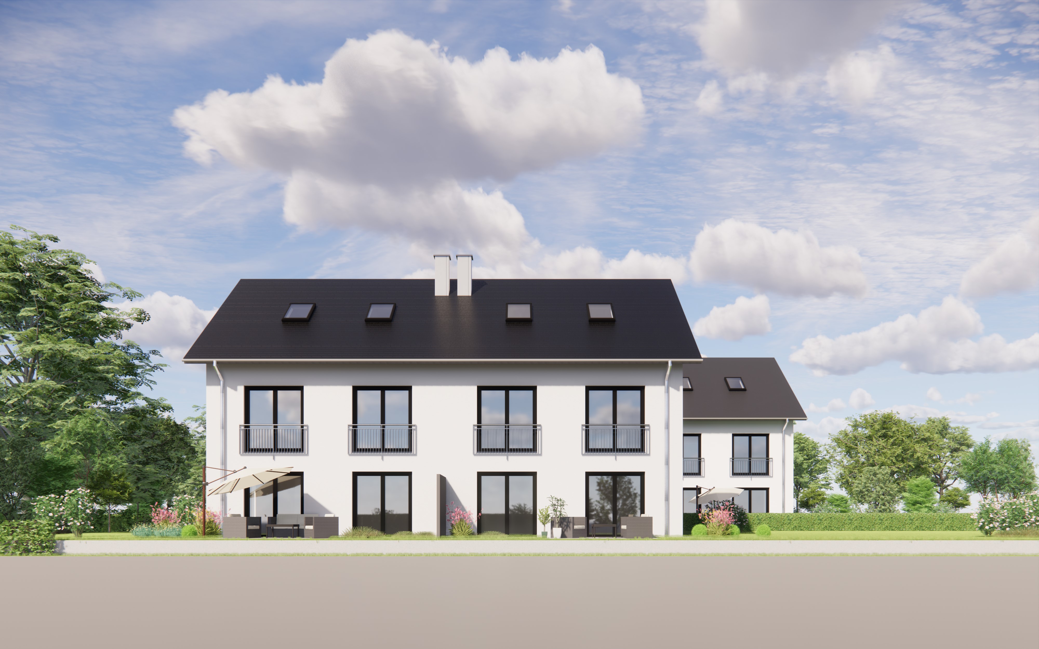 2025-2026 Neubau von 3 Doppelhäusern inkl. Garagen und Pkw-Stellplätzen in Gröbenzell